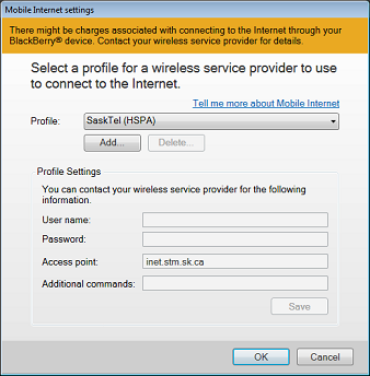 Setting up your BlackBerry as a tethered modem on a Windows computer