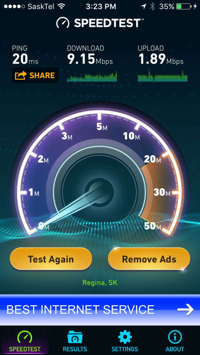 ookla speed test android online