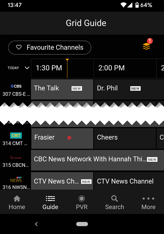 Using the SaskTel maxTV app to manage and watch maxTV PVR recordings ...