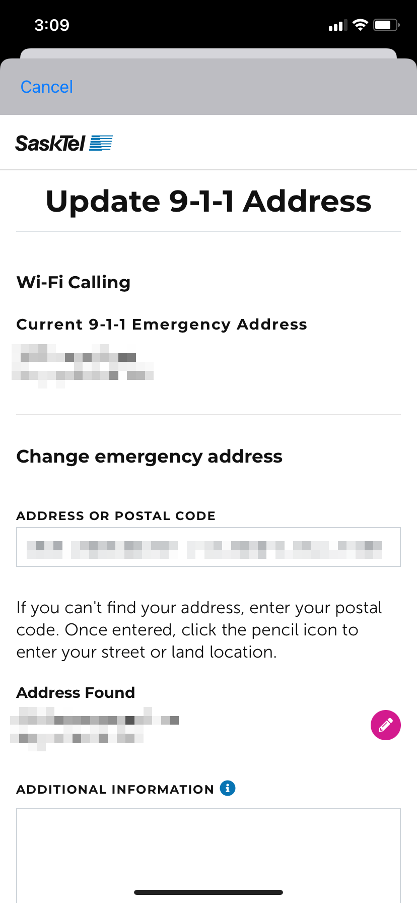 Changing your emergency address for Wi-Fi Calling on an iPhone