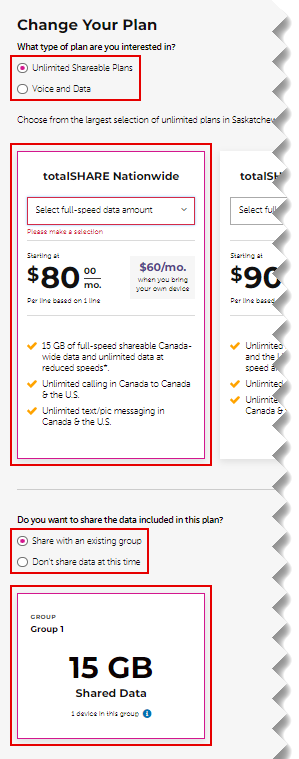 travel add ons sasktel